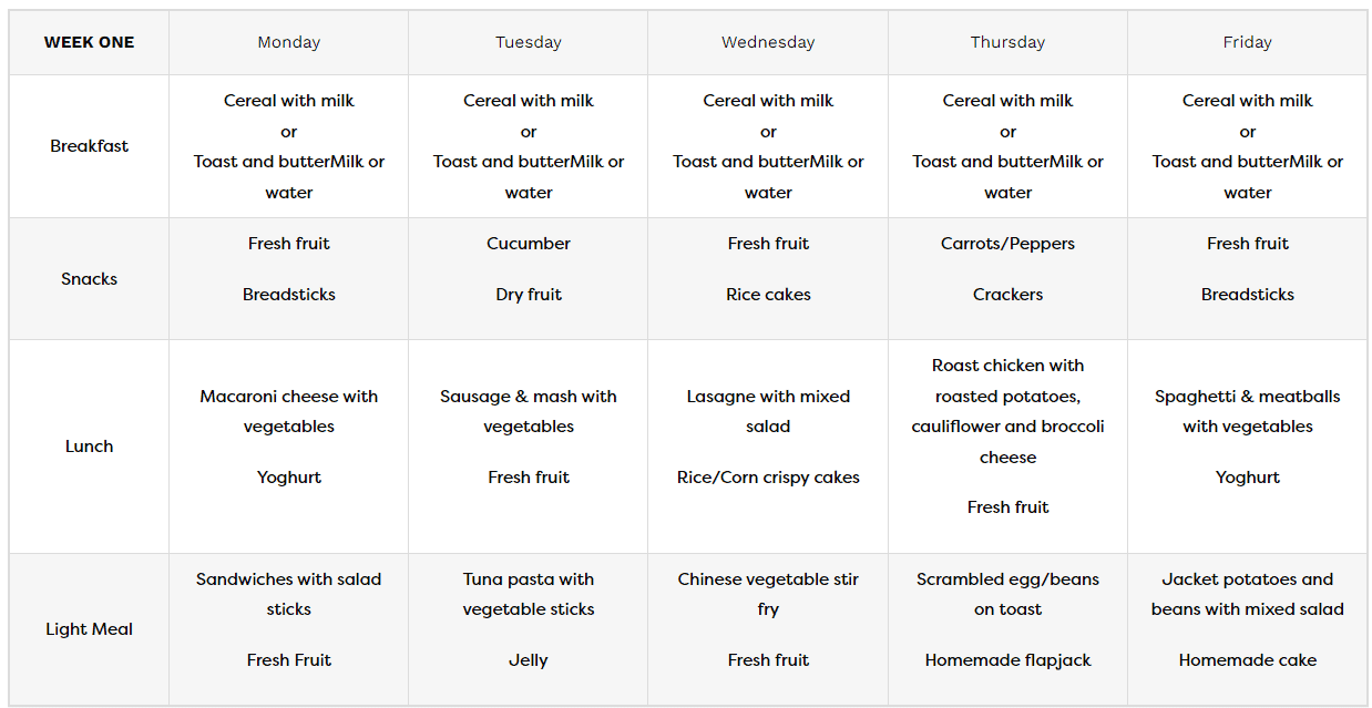 monkey puzzle bedford example menu